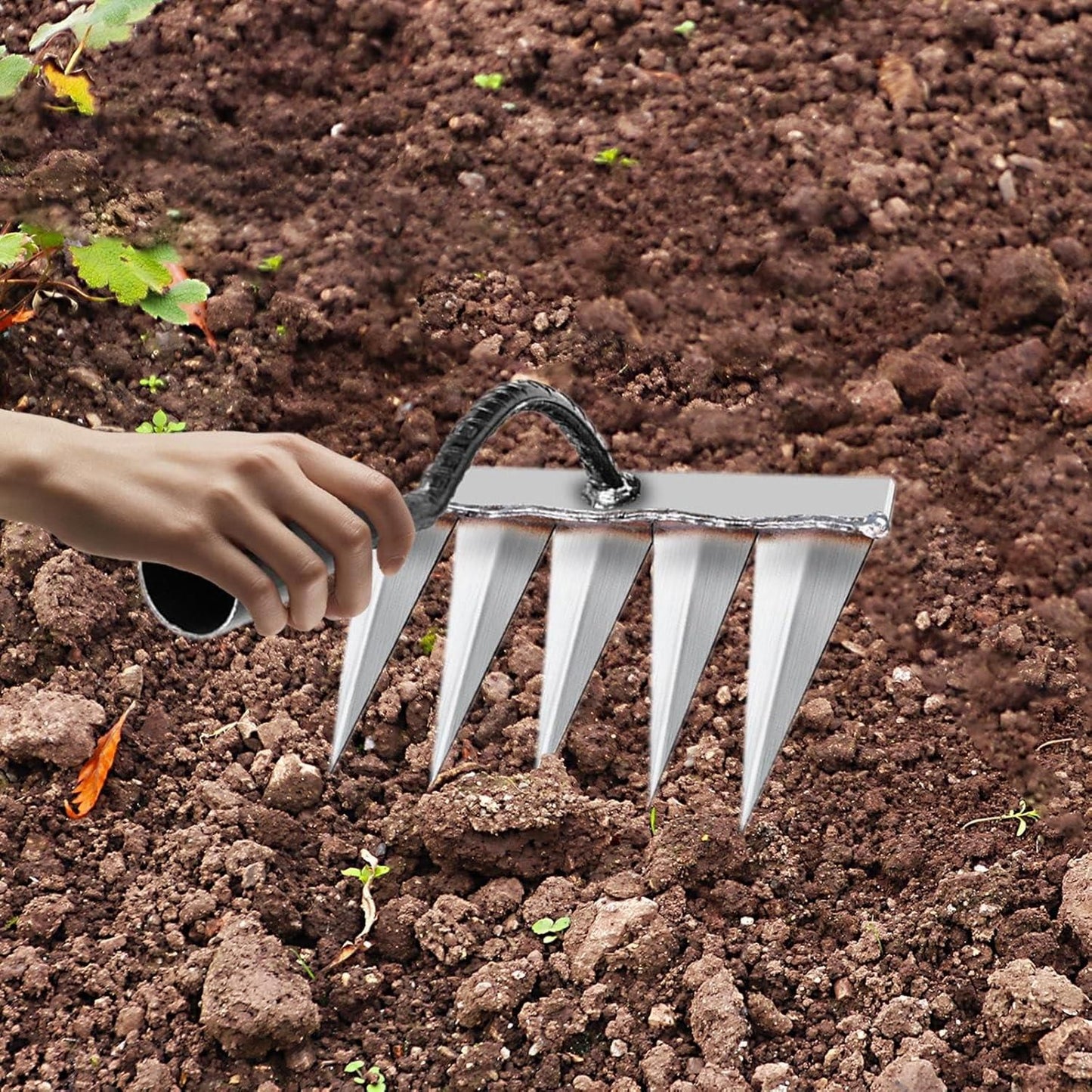 Powerful 5-Teeth Carbon Steel Garden Weeding🌿