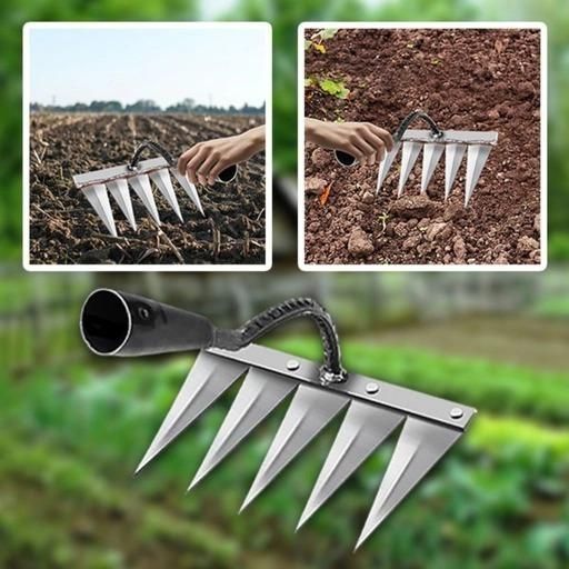 Powerful 5-Teeth Carbon Steel Garden Weeding🌿
