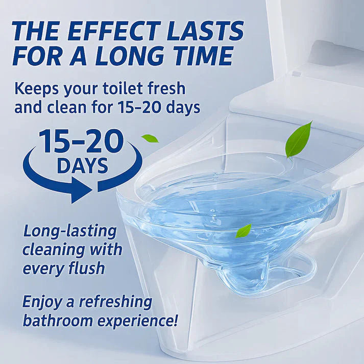 Blue Bubble Toilet Cleaner Tablets (Buy 1 Get 1 Pack Free)